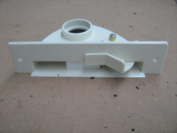 Plintcontact inbouw, almond, kunststof